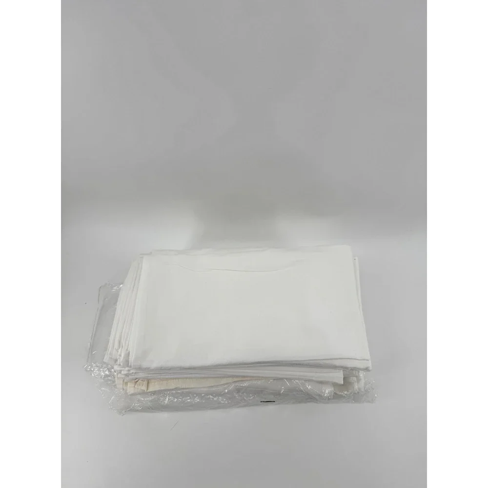 Bulk 14 Lot White Cotton Flour Sack Towels Kitchen Dish Cloths Crafting Supplies